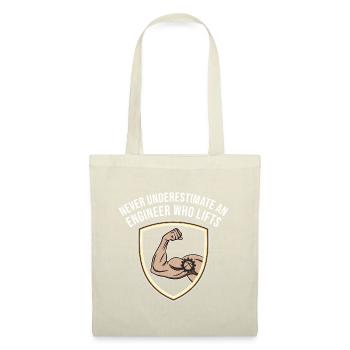 Never Underestimate An Engineer Who Lifts T-Shirt - Tote Bag - red - Front