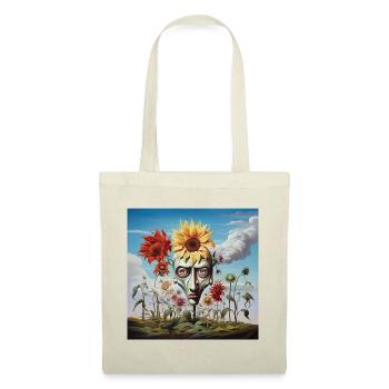 Surreal Sun Head Face - Tote Bag - red - Front