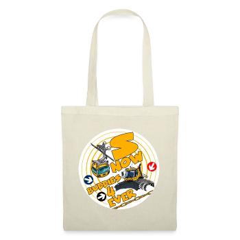 1423-SNOW_BUDDIES_4_EVER_geel-letters - Tote Bag - red - Front