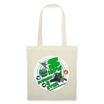 1423-SNOW_BUDDIES_4_EVER_groen-lettres - Sac en tissu - rouge - Devant