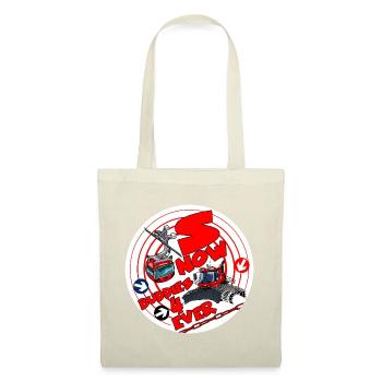 1423-SNOW_BUDDIES_4_EVER_rood-lettres - Sac en tissu - rouge - Devant