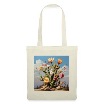 Kaktusblüten Farbtraum - Stoffbeutel - Rot - Vorne