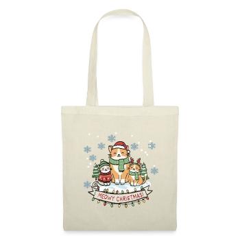 Meowy Christmas Cat Trio - Tote Bag - red - Front