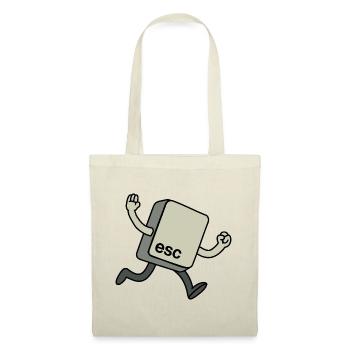 Esc key - Tote Bag - red - Front