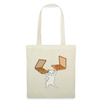 Pizza Paws Cat Juggling Pies - Tote Bag - red - Front