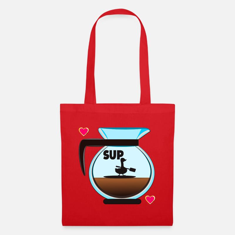SUP GANS FILTERKAFFEE KAFFEE - Stoffbeutel - Rot
