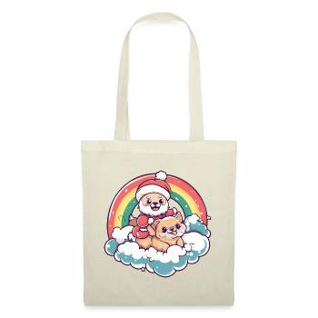 Chihuahua Dog Santa Claus Christmas - Tote Bag - red - Front
