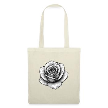 Geometric Rose Line - Tote Bag - red - Front