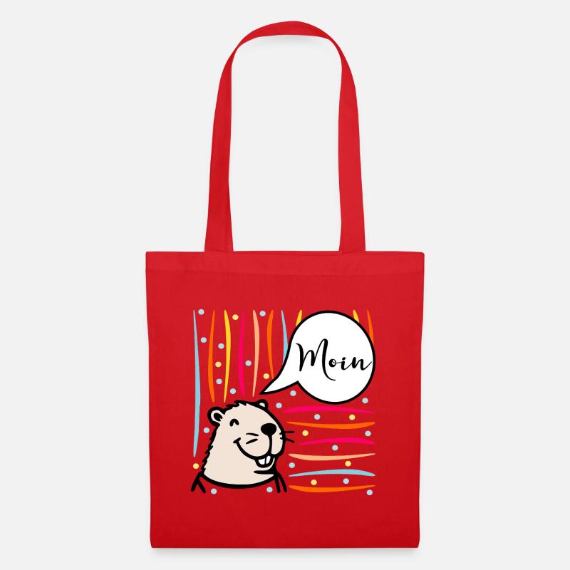 Northern Germany Moin Capybara - Tote Bag - red
