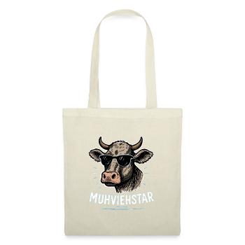 Muhviehstar – Funny Cow Country Life Word Game - Tote Bag - red - Front