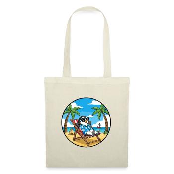 Coole Penguin Beach Urlaubs-Sommervibes - Stoffbeutel - Rot - Vorne