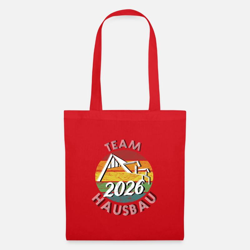 Team Haubau 2026 Builder Builder retro vintage - Tote Bag - red
