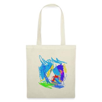 Colorful Chaos Colored Sketches - Tote Bag - red - Front