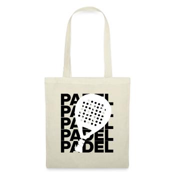 Padel Padel – Racket Love! Court King & Queen - Stoffbeutel - Rot - Vorne