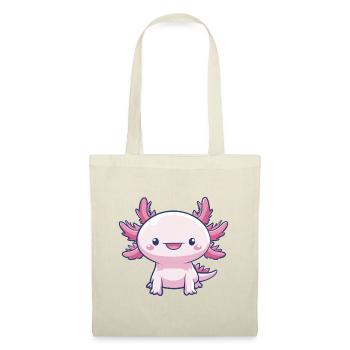 Pink kawaii Axolotl – Cute animal - Tote Bag - red - Front