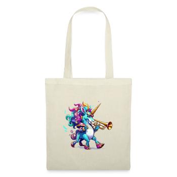 Sort de couleur de la trompette licorne - Sac en tissu - rouge - Devant