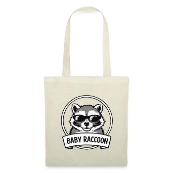 Logo des lunettes de soleil bébé raton laveur - Sac en tissu - rouge - Devant