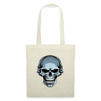 Skull with headphones illustration - Tote Bag - red - Front