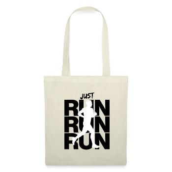 JUST RUN RUN RUN, JOGGING RUNNING RUNNING INTENT FIT - Tote Bag - red - Front