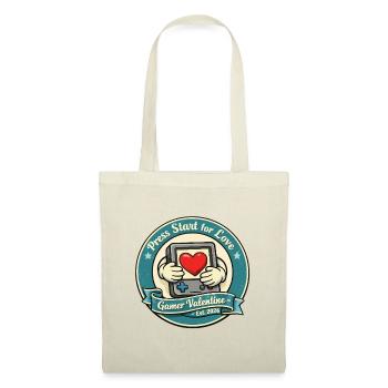 Gamer Valentine Vintage-Abzeichen - Stoffbeutel - Rot - Vorne