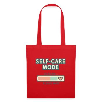 Self-Care Mode Loading - Retro Pixel Edition - Tote Bag - red - Front