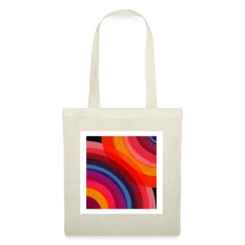 Arc-en-ciel abstrait - Sac en tissu - rouge - Devant