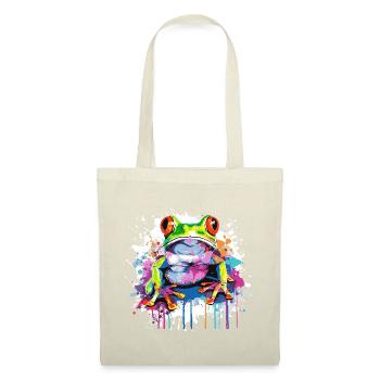 Graffiti Frog Pop Art Print - Tote Bag - red - Front