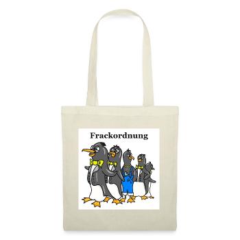 Funny Penguin Cartoon – Tailcoat Order Motif White - Tote Bag - red - Front