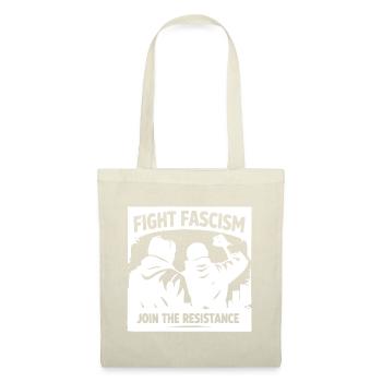 Silhouette antifasciste Lutte contre le fascisme Résistance - Sac en tissu - rouge - Devant