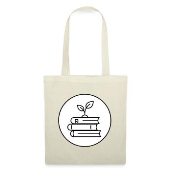 Pile de livres minimaliste avec lecture chaleureuse pour les plantes - Sac en tissu - rouge - Devant