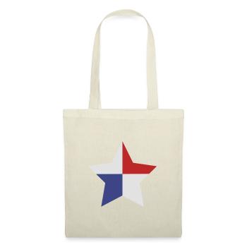 Drapeau en forme d’étoile du Panama - Sac en tissu - rouge - Devant