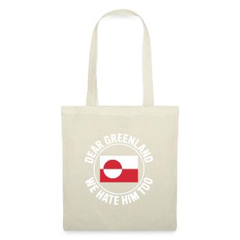 Nous le détestons aussi - Groenland / Grønland - Sac en tissu - rouge - Devant