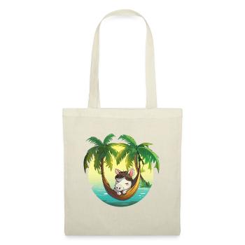 Rêve de l’île au hamac de cocotiers - Sac en tissu - rouge - Devant