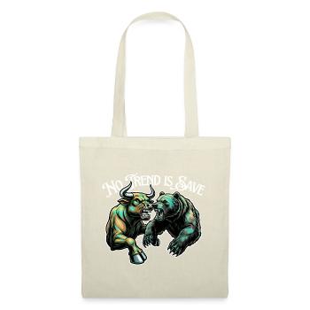 No trend is certain: Bull vs Bear - Tote Bag - red - Front