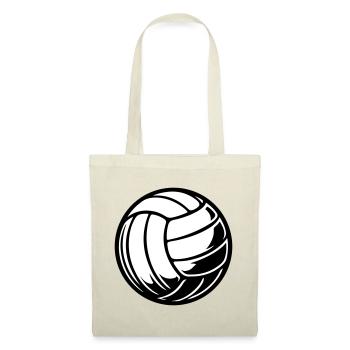 Ballon de volley-ball - Sac en tissu - rouge - Devant