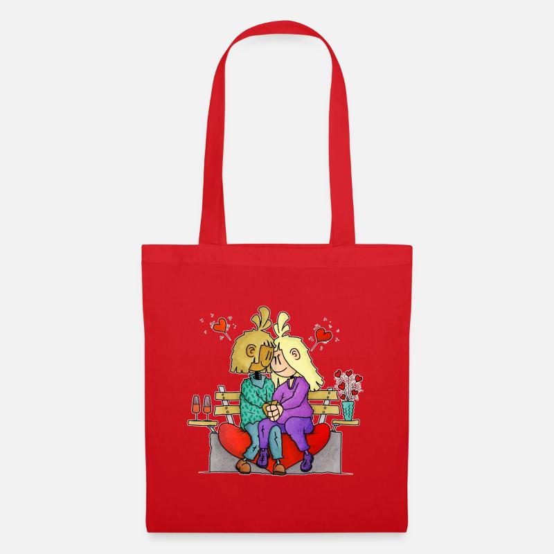 Rona et Ryan - Saint-Valentin / - Sac en tissu - rouge