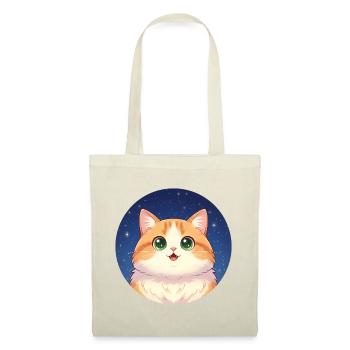 Chaton de la Nuit Étoilée - Sac en tissu - rouge - Devant