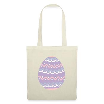 Pastel Wavy Easter Egg - Tote Bag - red - Front