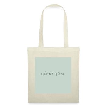 real is rare – minimalist quote poster - Tote Bag - red - Front