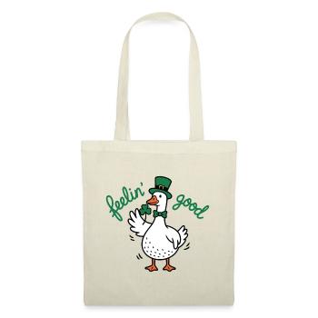 Glücksduck-Leprechaun-Geist - Stoffbeutel - Rot - Vorne