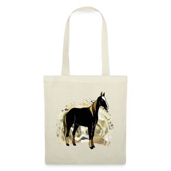 Cheval - Sac en tissu - rouge - Devant