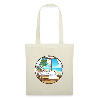 Beach Spa Rabbit Bunny Relaxing Art - Tote Bag - red - Front