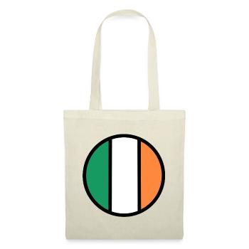 Cercle du drapeau irlandais - Sac en tissu - rouge - Devant