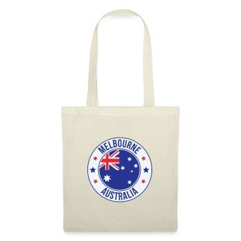 Melbourne Flag Circle Badge - Tote Bag - red - Front