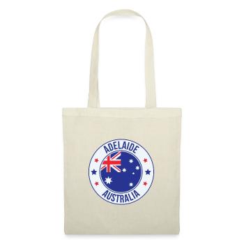 Adelaide Australien Runde Emblem - Stoffbeutel - Rot - Vorne