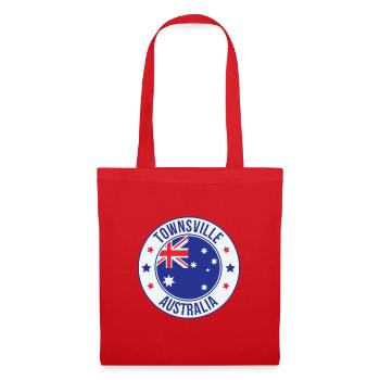 Emblème de Townsville Australie - Sac en tissu - rouge - Devant