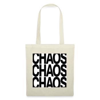 Chaos Typography Minimal Design - Tote Bag - red - Front