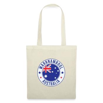 Insigne rond de Warrnambool Australie - Sac en tissu - rouge - Devant