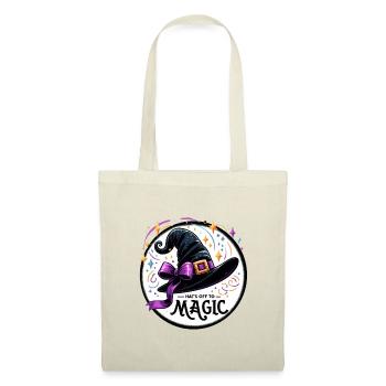 Illustration magique du chapeau de sorcière - Sac en tissu - rouge - Devant