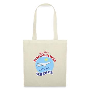 Goodbye England-Let´s go to Greece  - Tote Bag - red - Front